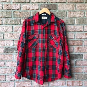 Classic Red and Black Lumberjack Flannel (L)